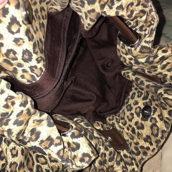 Leopard Print Satchel Bag - Picture 12 of 14